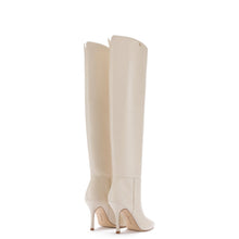 Load image into Gallery viewer, Kate Hi Boot In Ivory Leather