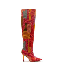 Load image into Gallery viewer, Larroudé x Markarian Boot In Red Patch Work Fabric