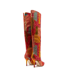 Load image into Gallery viewer, Larroudé x Markarian Boot In Red Patch Work Fabric