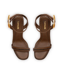 Load image into Gallery viewer, Verona Sandal In Burnt Umber Leather