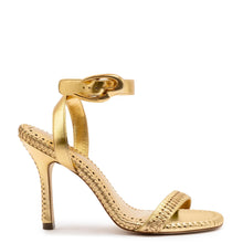 Load image into Gallery viewer, Verona Sandal In Gold Metallic Leather