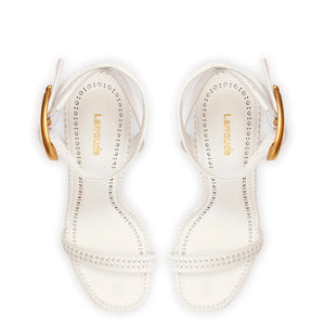 Verona Sandal In White Leather