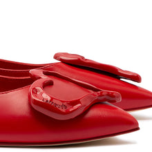 Load image into Gallery viewer, Lee Amore Flat In Scarlet Leather