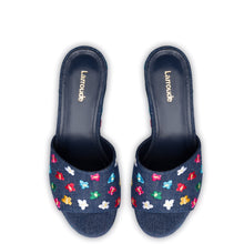 Load image into Gallery viewer, Miso Platform Sandal In Deep Blue Denim