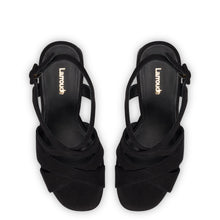 Load image into Gallery viewer, Bee Sandal In Black Suede