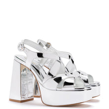 Load image into Gallery viewer, Bee Sandal In Silver Specchio