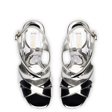 Load image into Gallery viewer, Bee Sandal In Silver Specchio