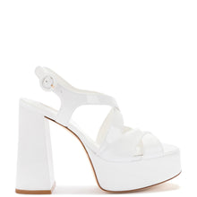 Load image into Gallery viewer, Bee Sandal In White Patent Leather