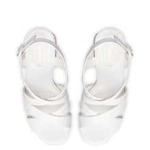 Load image into Gallery viewer, Bee Sandal In White Patent Leather