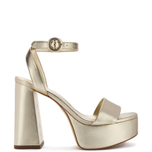 Load image into Gallery viewer, Dolly Sandal In Gold Metallic Leather