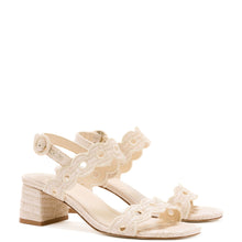 Load image into Gallery viewer, Florence Broderie Sandal In Natural Raffia