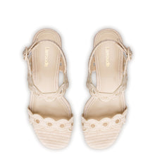 Load image into Gallery viewer, Florence Broderie Sandal In Natural Raffia