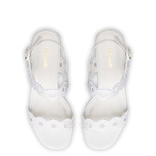 Load image into Gallery viewer, Florence Broderie Sandal In White Raffia