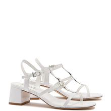 Load image into Gallery viewer, Hana Block In White Patent Leather