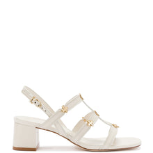 Load image into Gallery viewer, Harmony Block Sandal In Ivory Leather