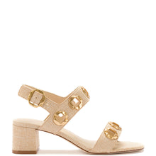 Load image into Gallery viewer, Milan Sandal In Beige Raffia