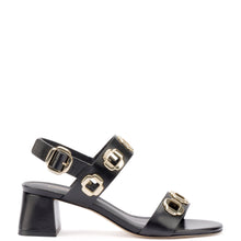 Load image into Gallery viewer, Milan Sandal In Black Leather