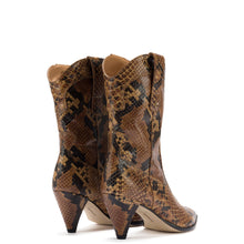 Load image into Gallery viewer, Thelma Boot In Tawny Stamped Leather