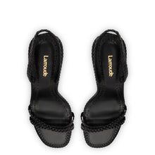 Load image into Gallery viewer, Annie Sandal In Black Leather