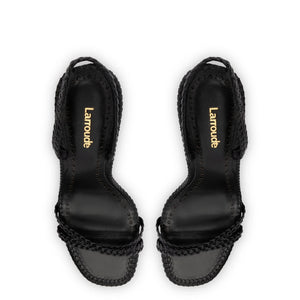 Annie Sandal In Black Leather