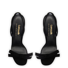 Load image into Gallery viewer, Larroudé x Markarian Sandal In Black Suede