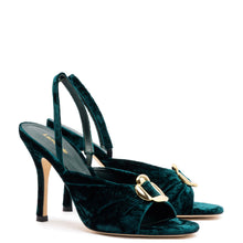 Load image into Gallery viewer, Mayfair Sandal In Jungle Velvet