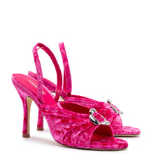 Load image into Gallery viewer, Mayfair Sandal In Pink Velvet