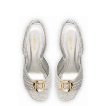 Load image into Gallery viewer, Mayfair Sandal In Silver Lurex