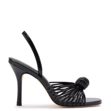 Load image into Gallery viewer, Valerie Slingback Sandal In Black Leather