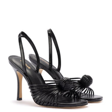 Load image into Gallery viewer, Valerie Slingback Sandal In Black Leather