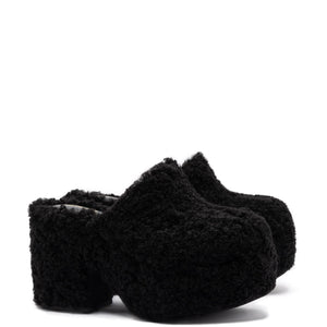 Miso Clog In Black Shearling