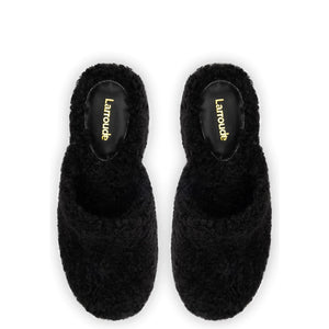 Miso Clog In Black Shearling