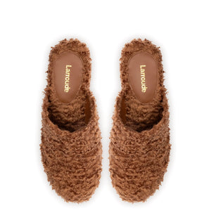 Miso Clog In Brown Shearling