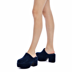 Miso Platform Clog In Midnight Velvet