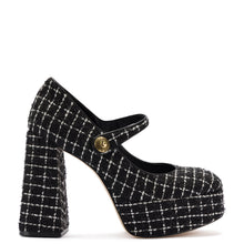 Load image into Gallery viewer, Emma Pump In Black Tweed