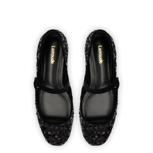 Load image into Gallery viewer, Blair Ballet Flat In Black Sequins