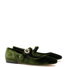 Load image into Gallery viewer, Blair Ballet Flat In Bosco Velvet