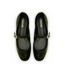 Load image into Gallery viewer, Blair Ballet Flat In Bosco Velvet