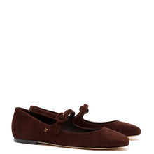 Load image into Gallery viewer, Blair Ballet Flat In Brown Suede