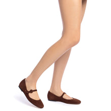 Load image into Gallery viewer, Blair Ballet Flat In Brown Suede