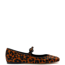 Load image into Gallery viewer, Blair Ballet Flat In Leopard Print Calf Hair