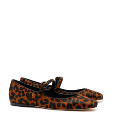 Load image into Gallery viewer, Blair Ballet Flat In Leopard Print Calf Hair