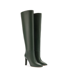 Load image into Gallery viewer, Larroudé x Jennifer Fisher Boot In Martini Green Leather