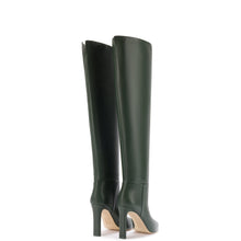 Load image into Gallery viewer, Larroudé x Jennifer Fisher Boot In Martini Green Leather