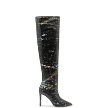 Load image into Gallery viewer, Larroudé x Libertine Boot In Black LAX Printed Leather