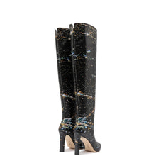 Load image into Gallery viewer, Larroudé x Libertine Boot In Black LAX Printed Leather