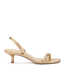 Load image into Gallery viewer, Mini Annie Sandal In Gold Metallic Leather