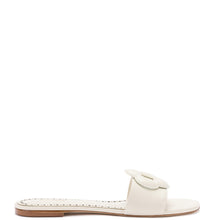 Load image into Gallery viewer, Flora Flat Mule In Ivory Leather