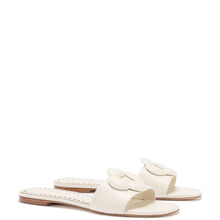 Load image into Gallery viewer, Flora Flat Mule In Ivory Leather