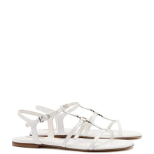 Load image into Gallery viewer, Hana Flat In White Patent Leather